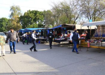 Verifican medidas sanitarias contra Covid en los tianguis de Cd. Victoria
