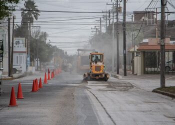 Más pavimentación para Matamoros; inician obras en calle 14 y Constituyentes
