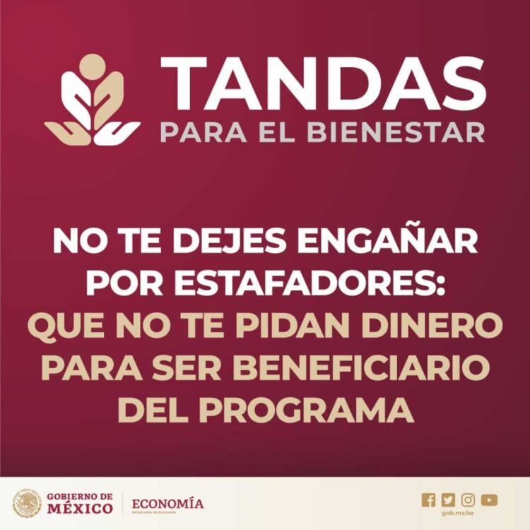 Pagan tandas para el Bienestar, en Nuevo Laredo