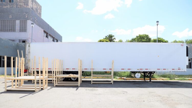 Apoya gobierno de Nuevo Laredo con morgues móviles a hospitales por Covid