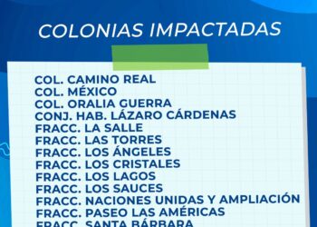 Realizará COMAPA Victoria mantenimiento  el martes en la Zona Norte