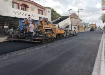 Avance de 80% en rehabilitación de calle Fidencio Trejo en Matamoros
