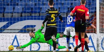 El Inter cae ante la Sampdoria de Ranieri y se estanca en la lucha por la Serie A