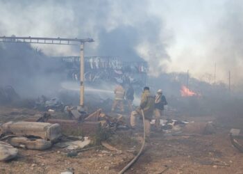 Incendio en pastizal arrasa con yonque
