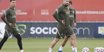 Héctor Herrera supera su lesión y regresa a entrenar al parejo con el Atlético de Madrid
