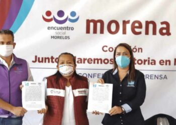 Presentan Morena-Encuentro Social y Nueva Alianza coalición en Morelos