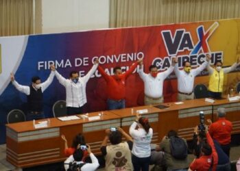 Firman PAN, PRI Y PRD, convenio de coalición “Va por Campeche”