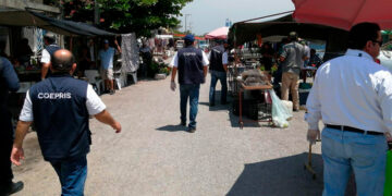 Endurecen vigilancia en tianguis para frenar ola de Covid en Victoria