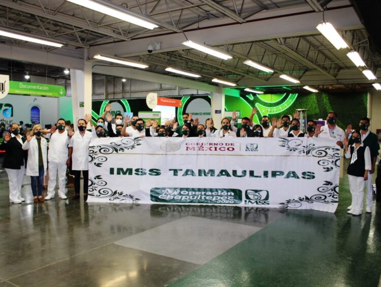 Participa IMSS Tamaulipas en brigada anti COVID en Baja California