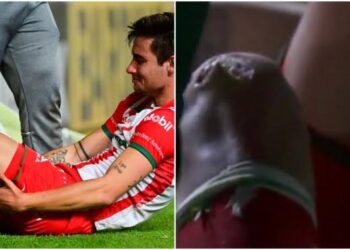 Escalofriante corte de Unai Bilbao y sale entre lágrimas del partido