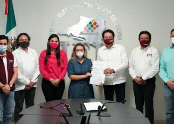 Entregan constancia a candidata de Morena a gubernatura de Colima