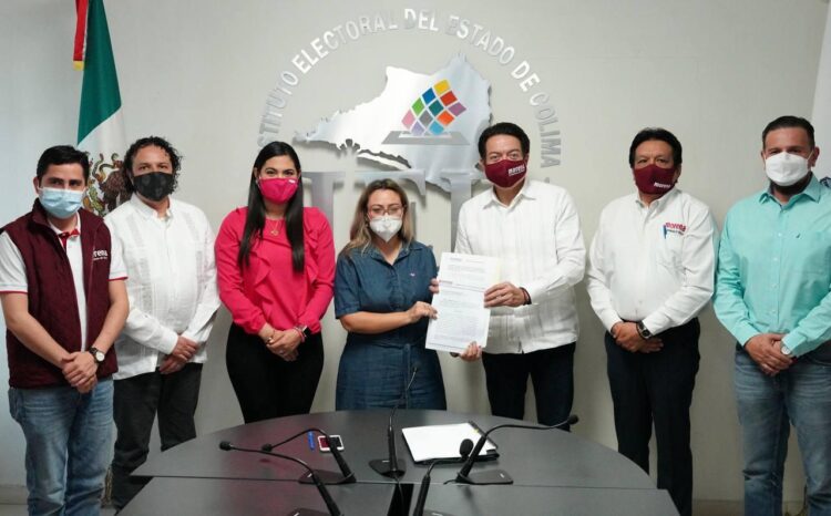 Entregan constancia a candidata de Morena a gubernatura de Colima