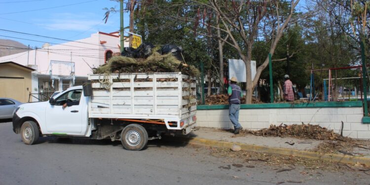 Continúan labores de mantenimiento en espacios públicos deportivos