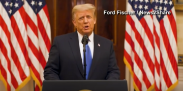 Trump se despidió de la presidencia en un mensaje grabado