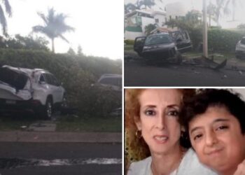 Hijo de ‘La Guereja’ provoca aparatoso accidente