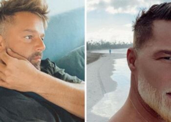 Ricky Martin se pinta la barba