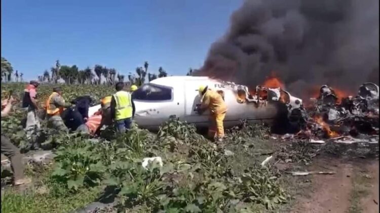 Confirma SEDENA 6 muertos en accidente de avioneta
