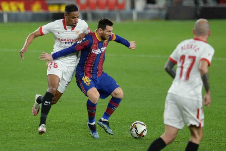 Sevilla gana 2-0 al Barcelona en partido de ida en Copa del Rey