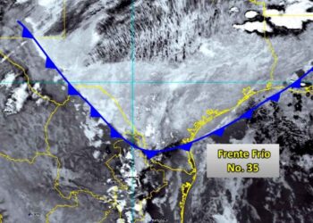 Lluvias, rachas de viento y granizo provocará el Frente Frío 35 en 16 estados