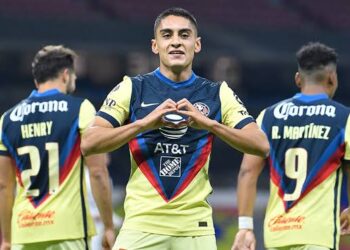 Santiago Naveda marca su primer gol con el América en su carrera profesional