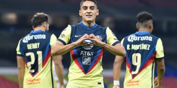 Santiago Naveda marca su primer gol con el América en su carrera profesional