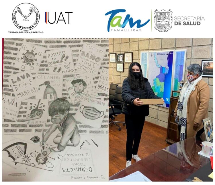 Alumna del Ceina-UAT gana concurso Unidos contra el Covid