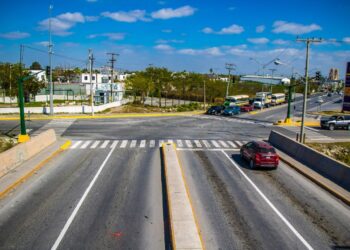 Trabaja Gobierno de Matamoros en señalización y pintado en avenidas