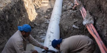 Repara COMAPA línea de agua en sur Cd. Victoria que afectó a 22 colonias