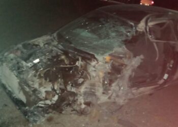 Muere al estrellar auto con trailer en ruta Victoria-San Luis Potosí