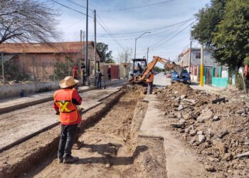 Recubren con concreto hidráulico calle Mayas de Nuevo Laredo