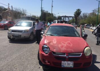 Bebé se lesiona en choque