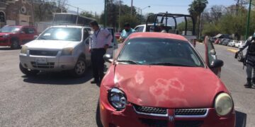 Bebé se lesiona en choque