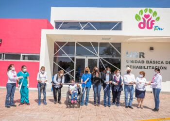 Entrega Mariana Gómez nueva Unidad Básica de Rehabilitación en Xicoténcatl