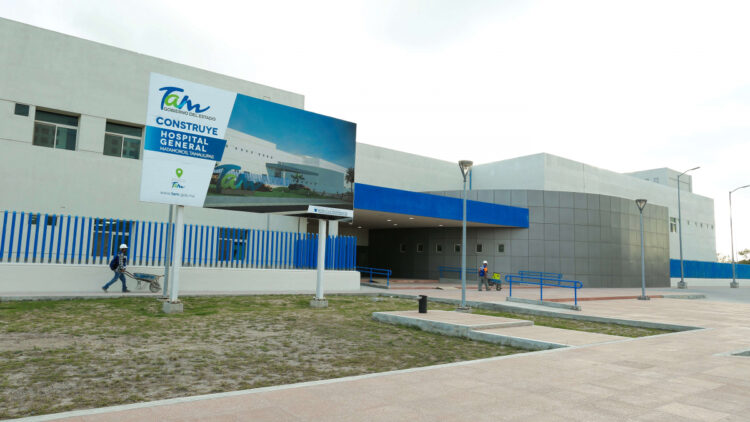 Registra avance de 79% rehabilitación de Hospital en Matamoros