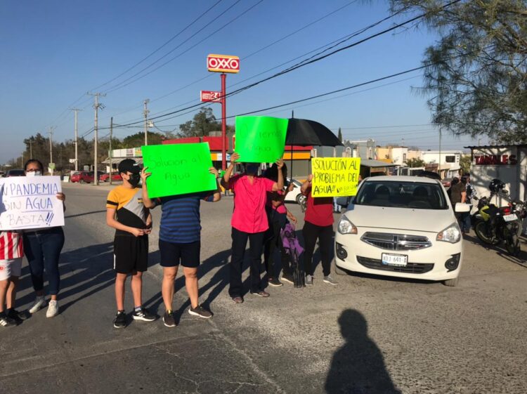Exigen agua en colonias del sector poniente de Victoria