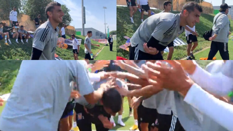 Tigres celebra el cumpleaños de Nahuel Guzmán con el tradicional pasillo