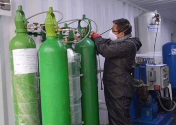 Alertan por uso de tanques  industriales para oxígeno
