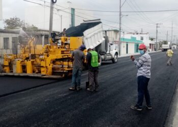 Avance del 98 % pavimentación de calle Fidencio Trejo en Matamoros