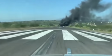 Se desploma aeronave de la Fuerza Aérea Mexicana en Veracruz