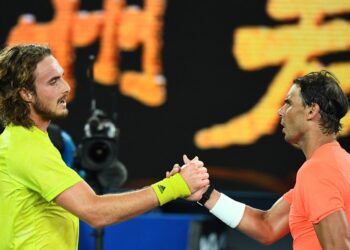 Stefanos Tsitsipas elimina a Rafael Nadal en cuartos de final del Abierto de Australia