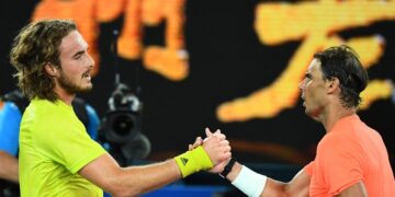 Stefanos Tsitsipas elimina a Rafael Nadal en cuartos de final del Abierto de Australia