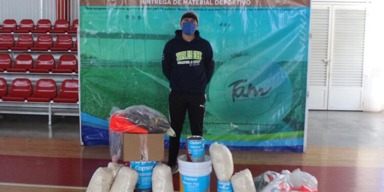 Comienza INDE entrega de material deportivo en zona norte