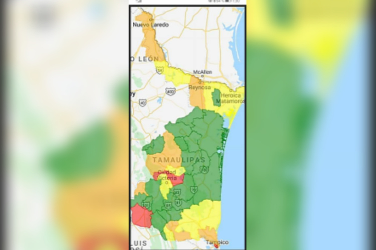 Corrige Secretaría de Salud y coloca a Victoria en amarillo