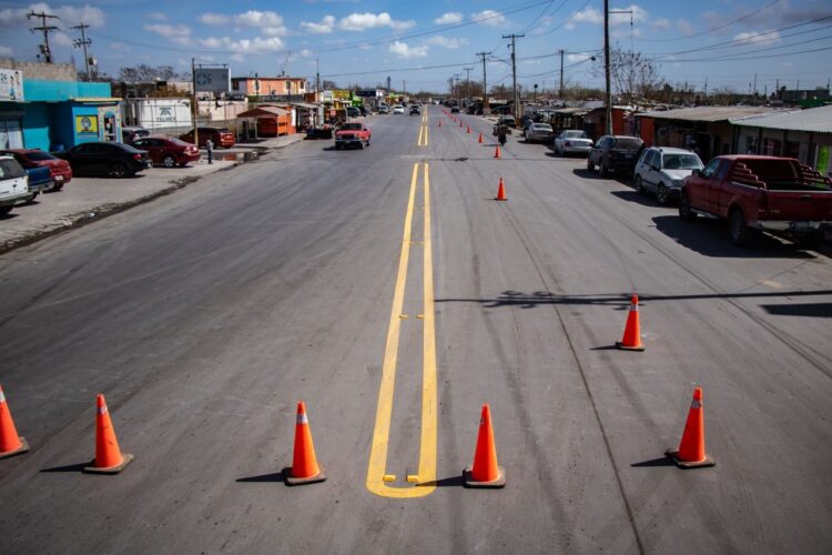 Concluye rehabilitación de primera etapa de Av.  Diego Rivera en Matamoros