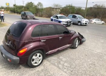 Provoca choque en salida a carretera a Cd. Mante