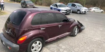 Provoca choque en salida a carretera a Cd. Mante