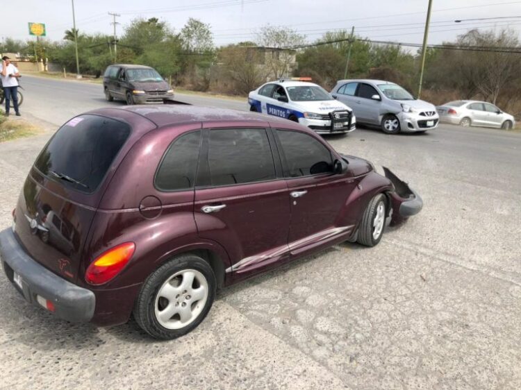 Provoca choque en salida a carretera a Cd. Mante