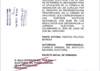 MORENA impugna ante Tribunal Electoral resolución del INE