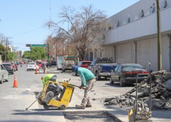 Terminan reparación de baches en avenida Madero de Nuevo Laredo