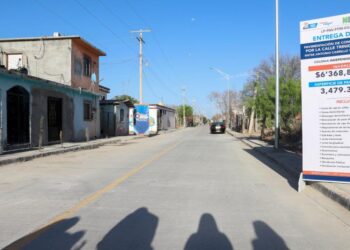 Entrega Sanmiguel pavimentación  en colonia Independencia Nacional